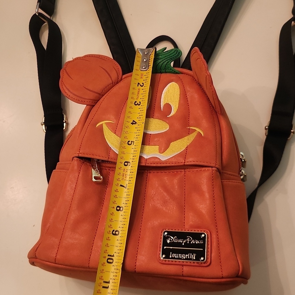 Loungefly Disney Halloween Pumpkin Mickey Backpack - Picture 9 of 12
